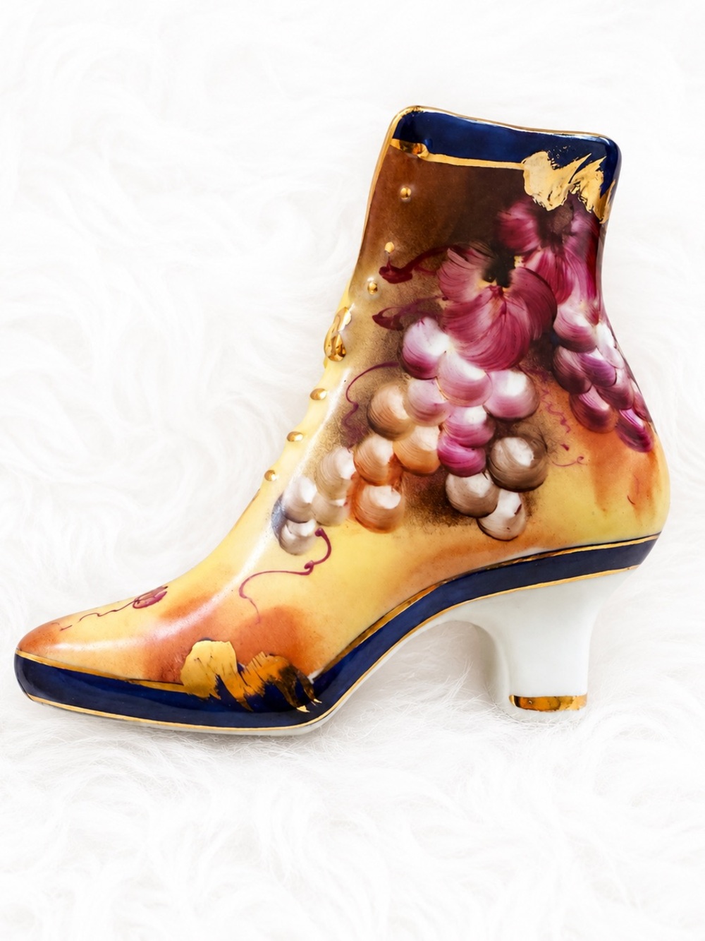 Limoges China Porcelain Victorian Boot / Shoe Collectible Figurine